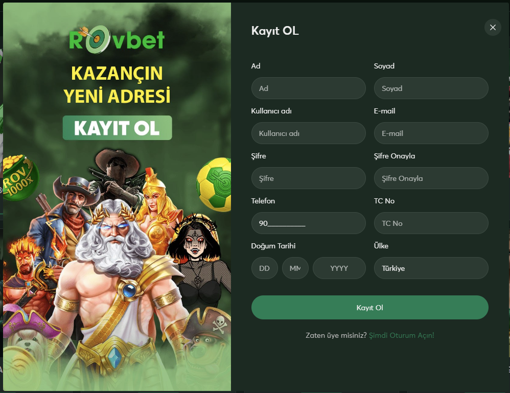 Rovbet Giriş